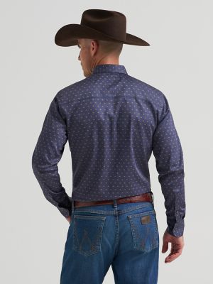 Men's Cody Johnson One Pocket Button Down Shirt in Trail Speckle