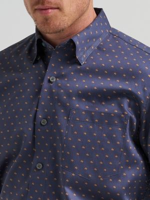 Men's Cody Johnson One Pocket Button Down Shirt in Trail Speckle