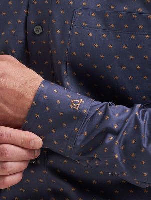 Men's Cody Johnson One Pocket Button Down Shirt in Trail Speckle