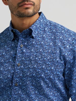 Men's Cody Johnson One Pocket Button Down Shirt in Bluebonnet alternative view 3