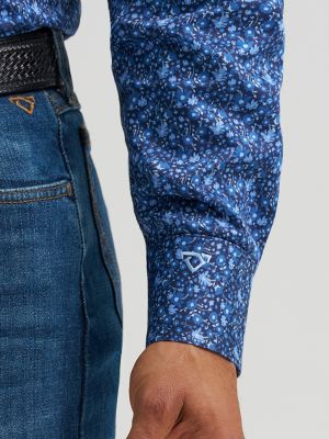 Men's Cody Johnson One Pocket Button Down Shirt in Bluebonnet alternative view 4