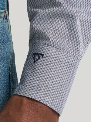 Men's Cody Johnson One Pocket Button Down Shirt in Crosscut Grey