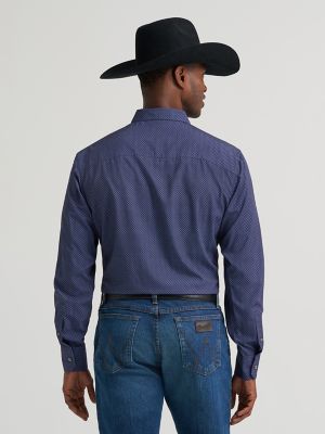 Men's Cody Johnson Performance Button Down Shirt in Navy Night