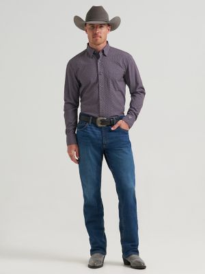 Men's Cody Johnson Performance Button Down Shirt in Deep Smudge