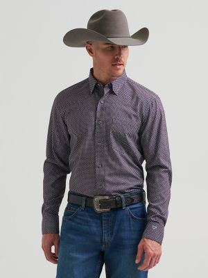 Men's Cody Johnson Performance Button Down Shirt in Deep Smudge