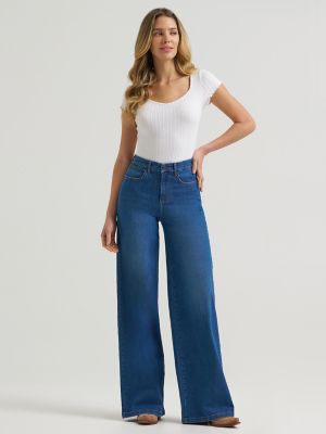 Women's Wrangler BESPOKE Wide Leg Jean in Vienna