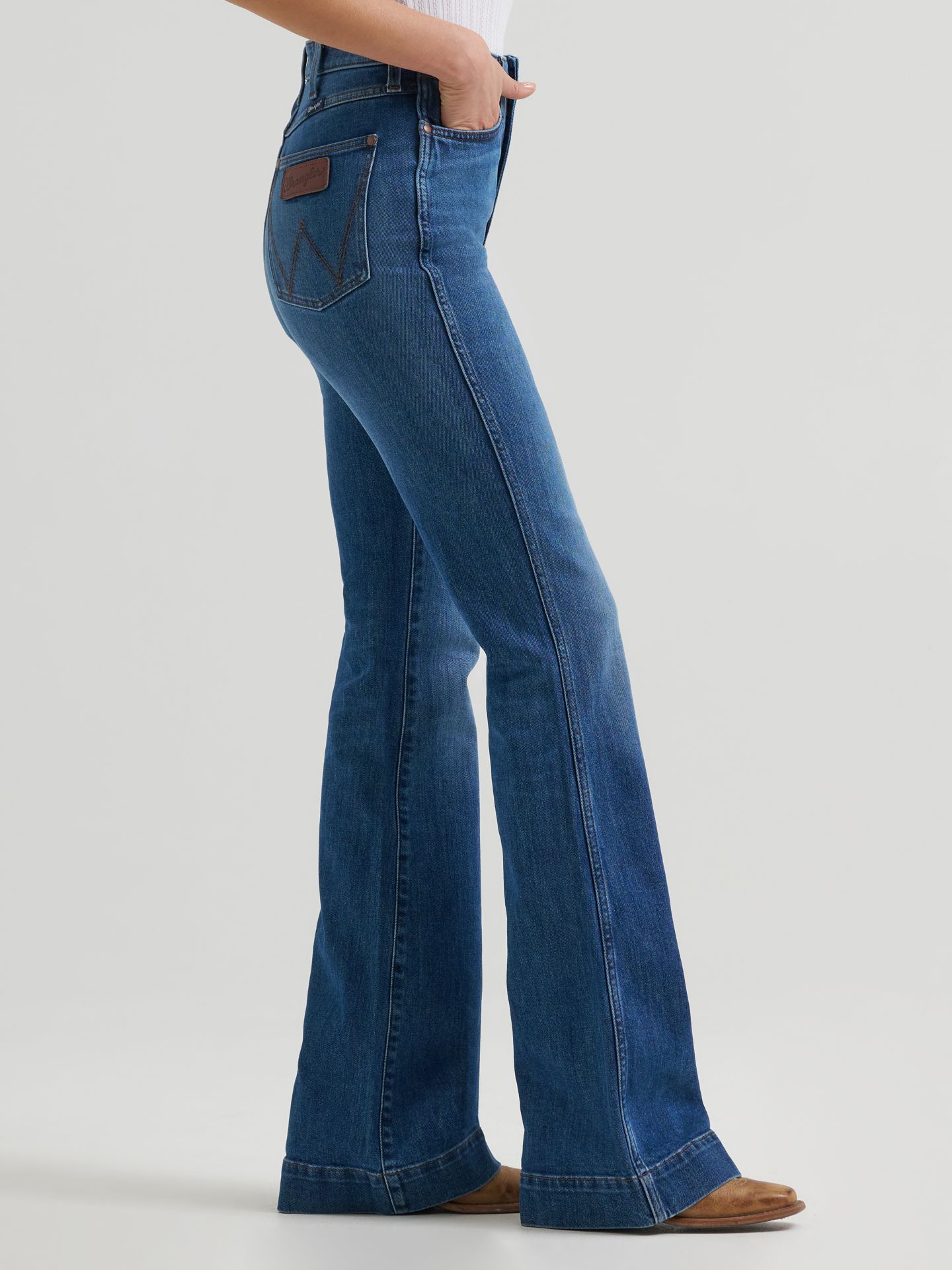 Женские джинсы Wrangler Retro® Bailey High Rise Trouser Jean, цвет: Georgina — фото 5