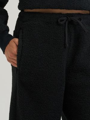 Lainey Wilson X Wrangler Preshow Sherpa Sweatpant in Midnight