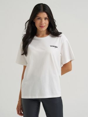 Lainey Wilson X Wrangler Click Your Boots Graphic Tee in Winter White