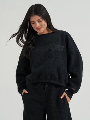 Lainey Wilson X Wrangler Preshow Sherpa Sweatshirt in Midnight