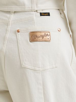 Lainey Wilson X Wrangler Tour Barrel Jean in Pearl White