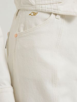 Lainey Wilson X Wrangler Tour Barrel Jean in Pearl White