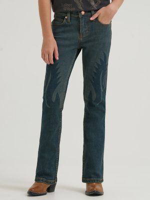 Girl's Lainey Wilson x Wrangler Lasered Boot Huggers in Sandrider