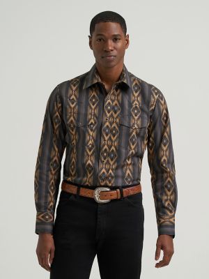Men's Checotah&reg; Long Sleeve Western Snap Printed Shirt in Canyon Ridge