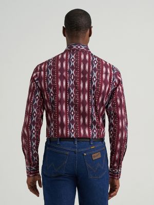 Men's Checotah&reg; Long Sleeve Western Snap Printed Shirt in Garnet Ridge alternative view 2