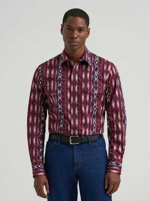 Men's Checotah® Long Sleeve Western Snap Printed Shirt