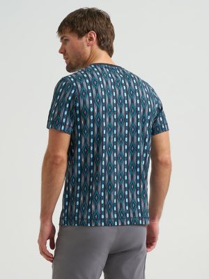 Chaco x Wrangler Printed Pocket Tee in Black Checotah