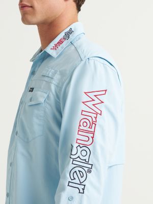 Wrangler&reg; x 250 Years of America Performance Shirt in Cerulean Blue