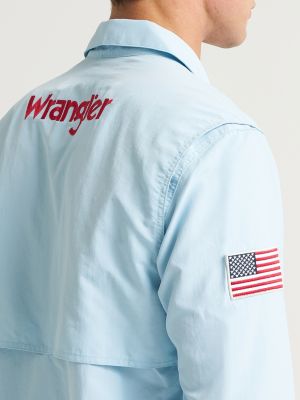 Wrangler&reg; x 250 Years of America Performance Shirt in Cerulean Blue