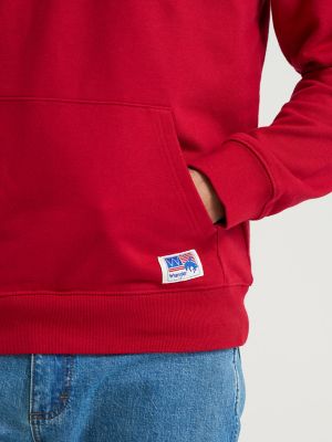Wrangler&reg; x 250 Years of America Hoodie in Firecracker Red alternative view 8