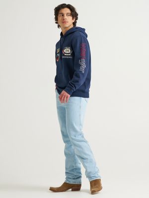 Wrangler&reg; x 250 Years of America Hoodie in Colonial Navy alternative view 2
