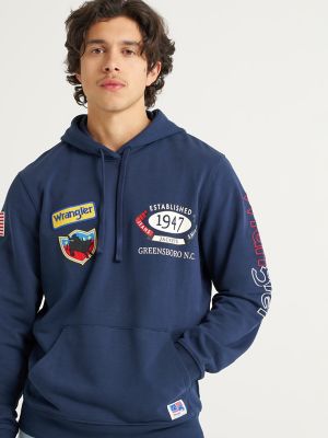 Wrangler&reg; x 250 Years of America Hoodie in Colonial Navy alternative view 5