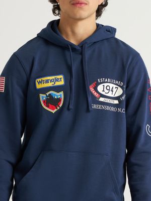 Wrangler&reg; x 250 Years of America Hoodie in Colonial Navy alternative view 6