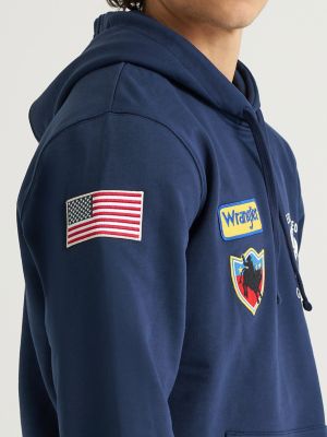 Wrangler&reg; x 250 Years of America Hoodie in Colonial Navy alternative view 7