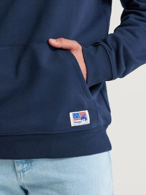 Wrangler&reg; x 250 Years of America Hoodie in Colonial Navy alternative view 9