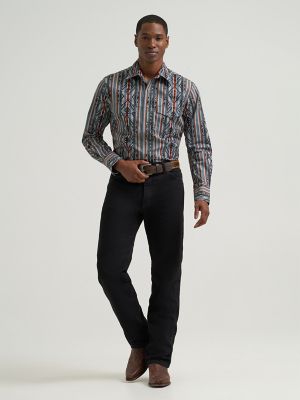 Men's Checotah&reg; Long Sleeve Western Snap Printed Shirt in Ridge Blue alternative view