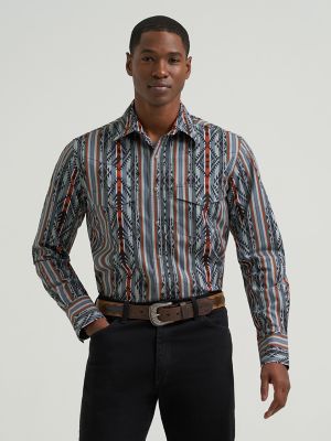 Men's Checotah® Long Sleeve Western Snap Printed Shirt