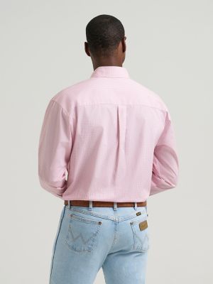 Men's Wrangler Bucking Cancer Button Down Shirt