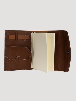 Women's Tooled Contrast Leather Journal:Cognac:One Size alternative view