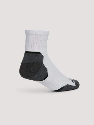 Mens Everyday Cotton Quarter Sock 12 Pack:White:One Size alternative view 2