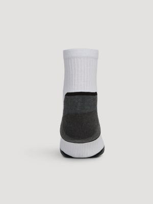 Mens Everyday Cotton Quarter Sock 12 Pack:White:One Size alternative view 3