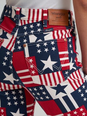 Wrangler&reg; x 250 Years of America Retro Bailey Flare Print Jean