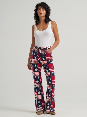 Wrangler® x 250 Years of America Retro Bailey Flare Print Jean from Wrangler - $79.99