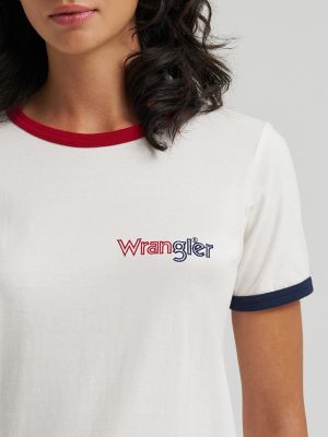 Wrangler&reg; x 250 Years of America Ringer Tee in White alternative view 6