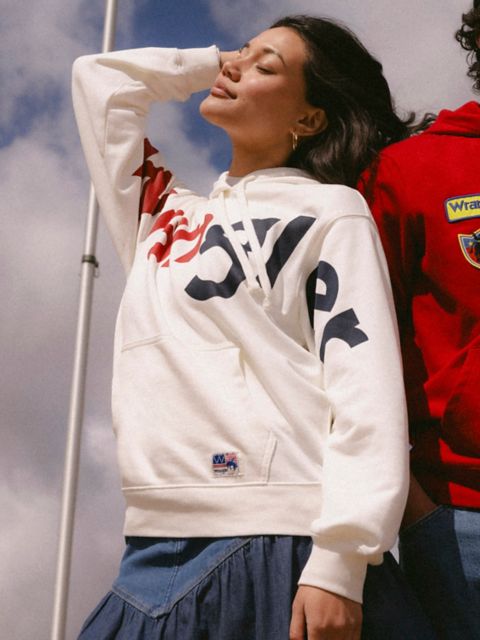 Женские худи Wrangler x 250 Years of America Wide Open Spaces Logo