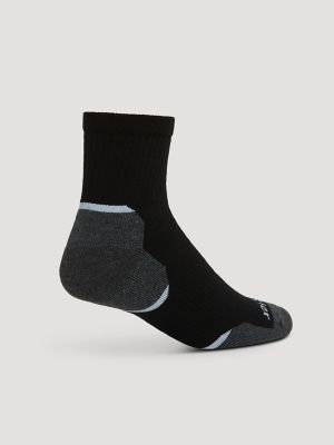 Mens Everyday Cotton Quarter Sock 12 Pack:Black:One Size alternative view 2