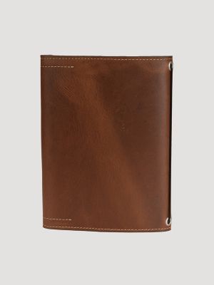 Womens Boot Stich Leather Journal:Cognac:One Size alternative view 2
