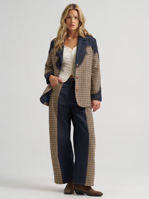 Women's Houndstooth Blazer