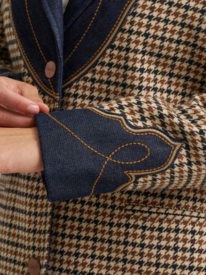 Women's Houndstooth Blazer
