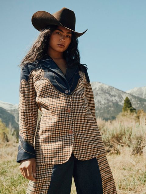 Женские пиджаки Wrangler Women's Houndstooth Blazer