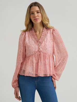 Women's Wrangler Sheer Juliet Blouse