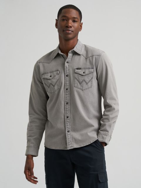 Мужские рубашки Wrangler Men's Iconic Denim Shirt