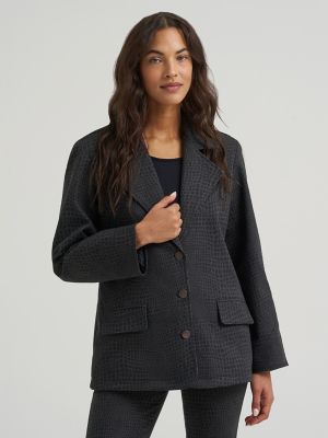 Women's Croc Print Blazer