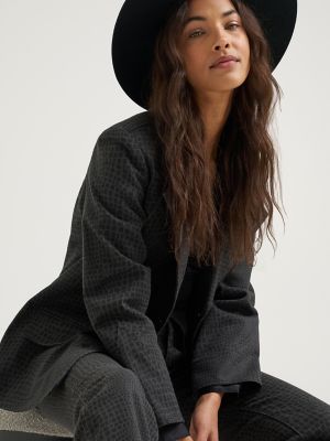 Women's Croc Print Blazer