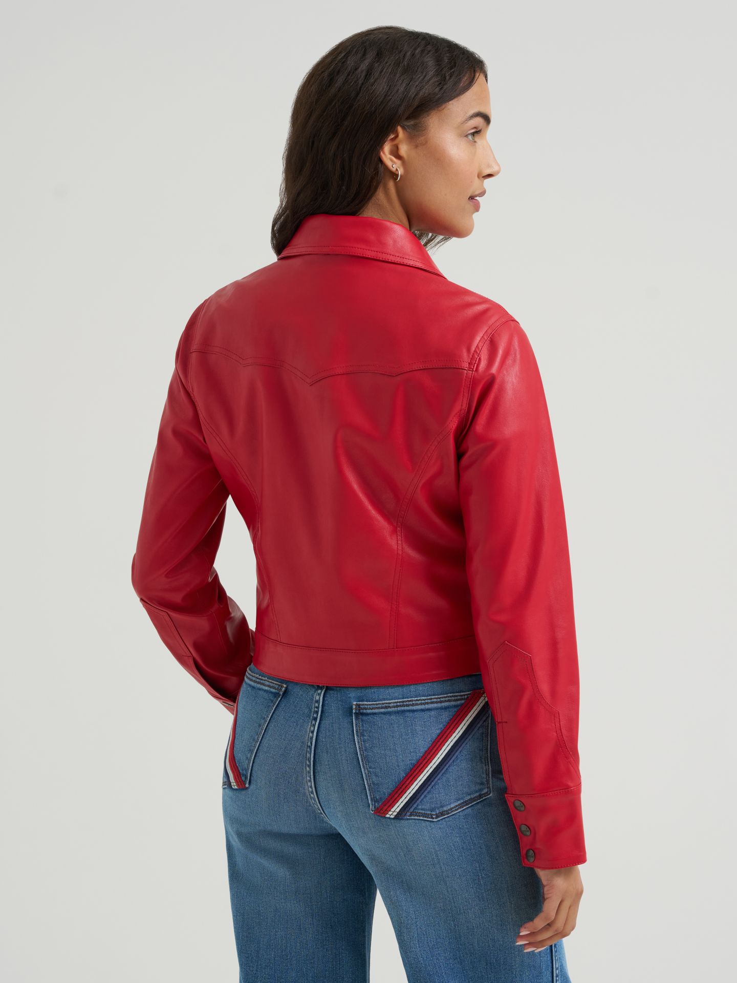 Женская куртка Wrangler Slim Seamed, цвет: Chili Pepper — фото 4