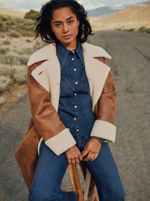 Women&rsquo;s Faux Leather Wrange Coat